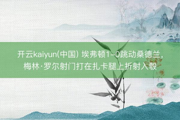 开云kaiyun(中国) 埃弗顿1-0跳动桑德兰，梅林·罗尔射门打在扎卡腿上折射入彀